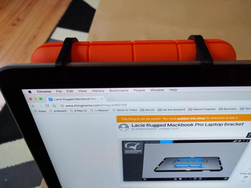 Lacie Rugged Macbook Pro Laptop bracket