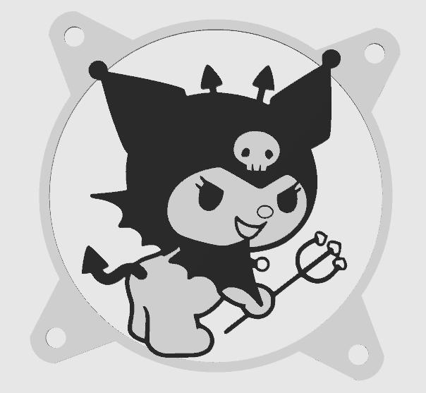 FAN COVER 120mm kuromi sanrio hello kitty Multicolor 4 Collors