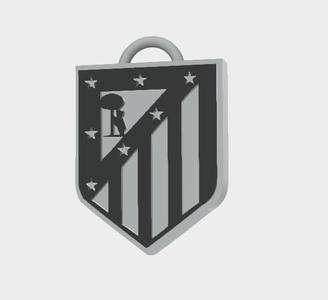Atletico de Madrid Coat of Arms Key Ring