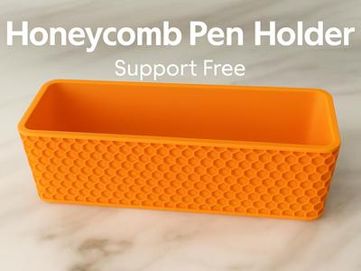 Honeycomb Pen Holder – Desktop Organizer Box