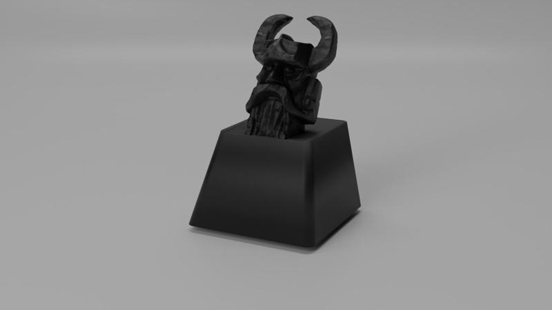 Stone Guardian Keycap – Majestic Protector STL for MX Keyboards