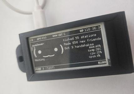 Epic Pwnagotchi Case for PiZero + WaveShare V4 eink screen