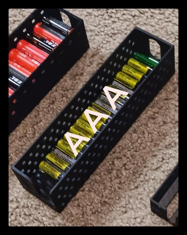 AAA Battery Holder Tray – 50+ Slot (Test-Friendly Design) ZEBRA