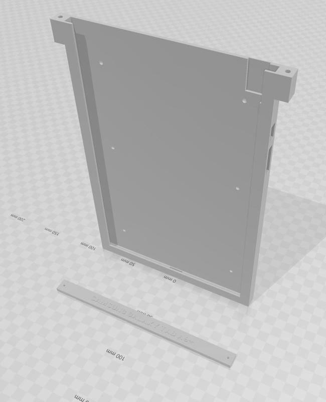 A wall mounted tablet holder for Samsung Galaxy A9+