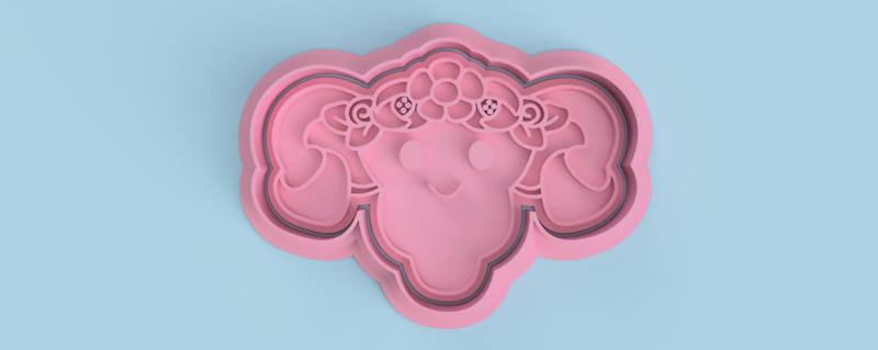 Floral Uterus cookie cutter ( Floral Uterus cookie cutter )