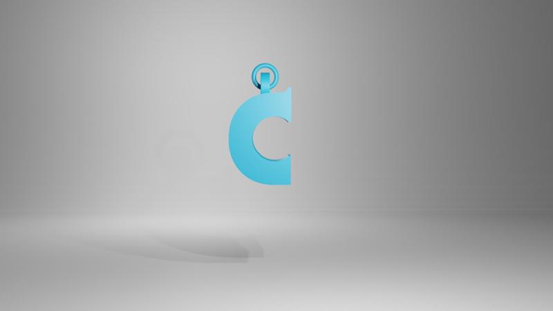 I Pendant letter C