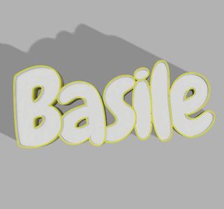 PERSONALIZED LED LAMP - PRENOM Basile