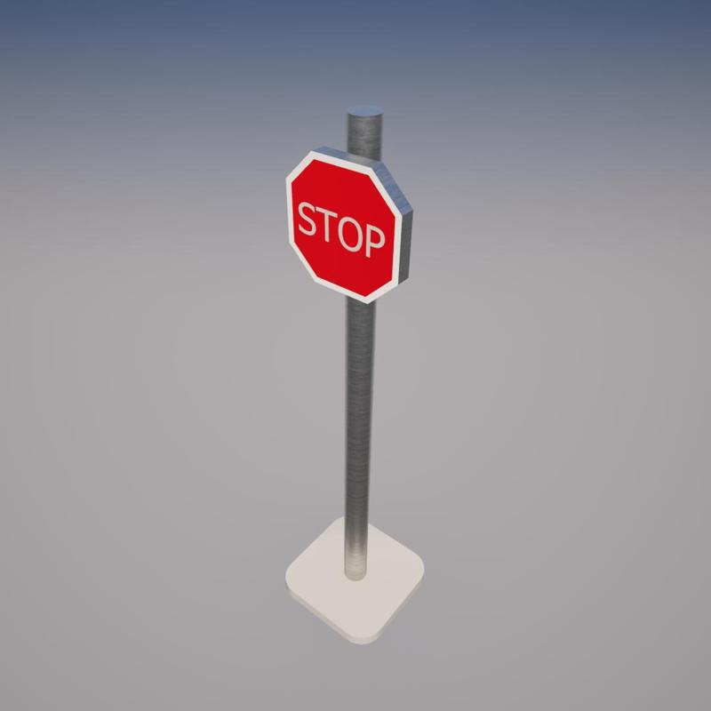 Stop sign (Panneau STOP)