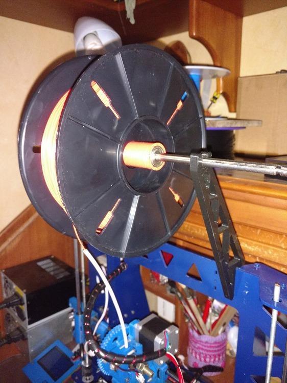 Spoolholder with ball bearrings 