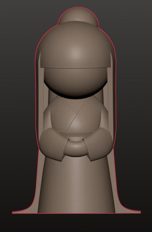 Courtesan Kokeshi