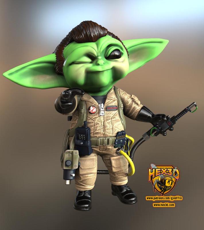 Grogu Venkman - Ghostbusters