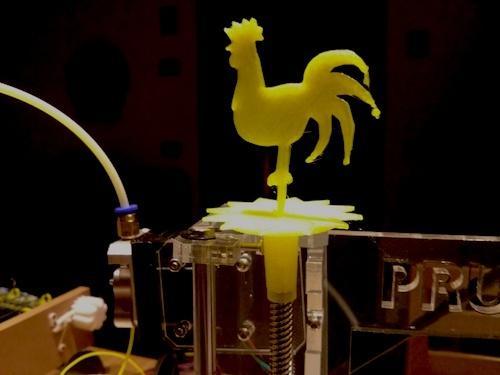 a cockerel for our 3d printer - un galletto per la nostra stampante
