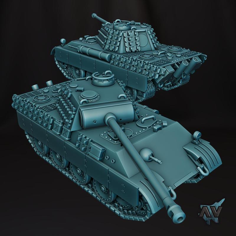 PzKpfw V Panther Scale Model 1/144