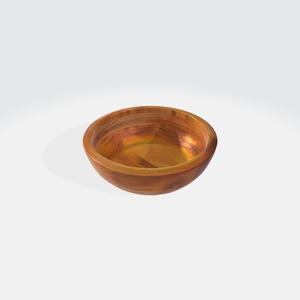 Wooden Bowl 3D Model - Realistic Kitchen Tableware Asset