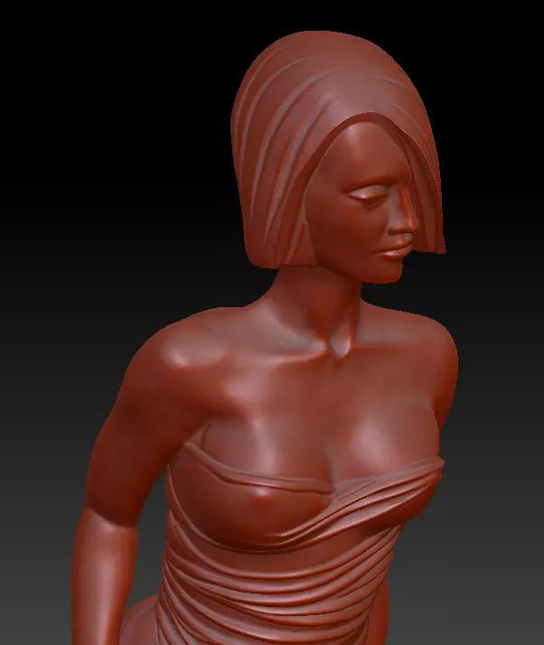 Model at Fashion show 3d Print model