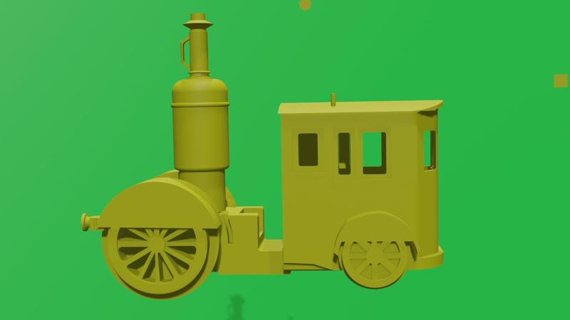 Borsig steam trolley 1854 H0 HO model replica