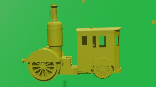 Borsig steam trolley 1854 H0 HO model replica