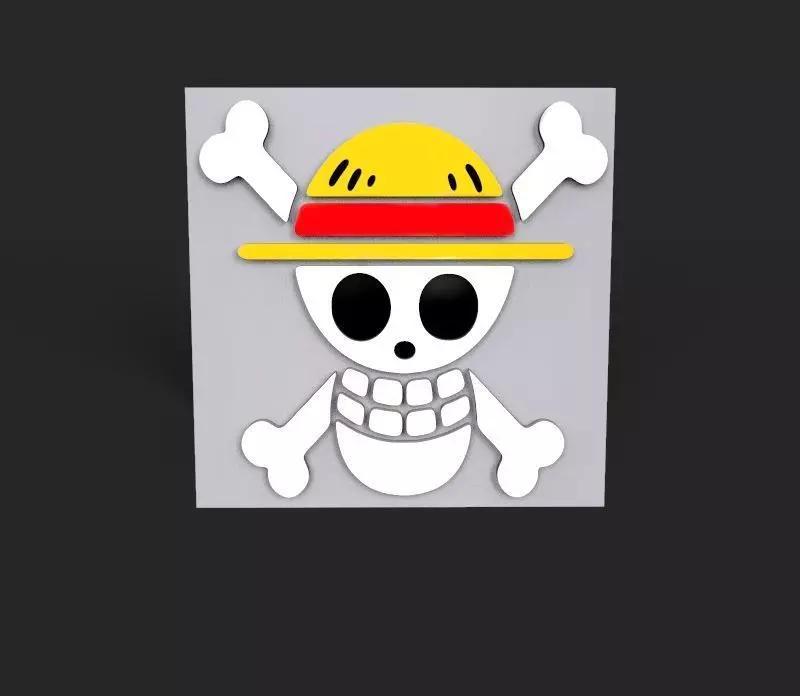 One Piece Emblem Logo 3D