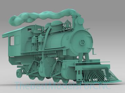3D Model STL File for CNC Router Laser & 3D Printer Locomotive