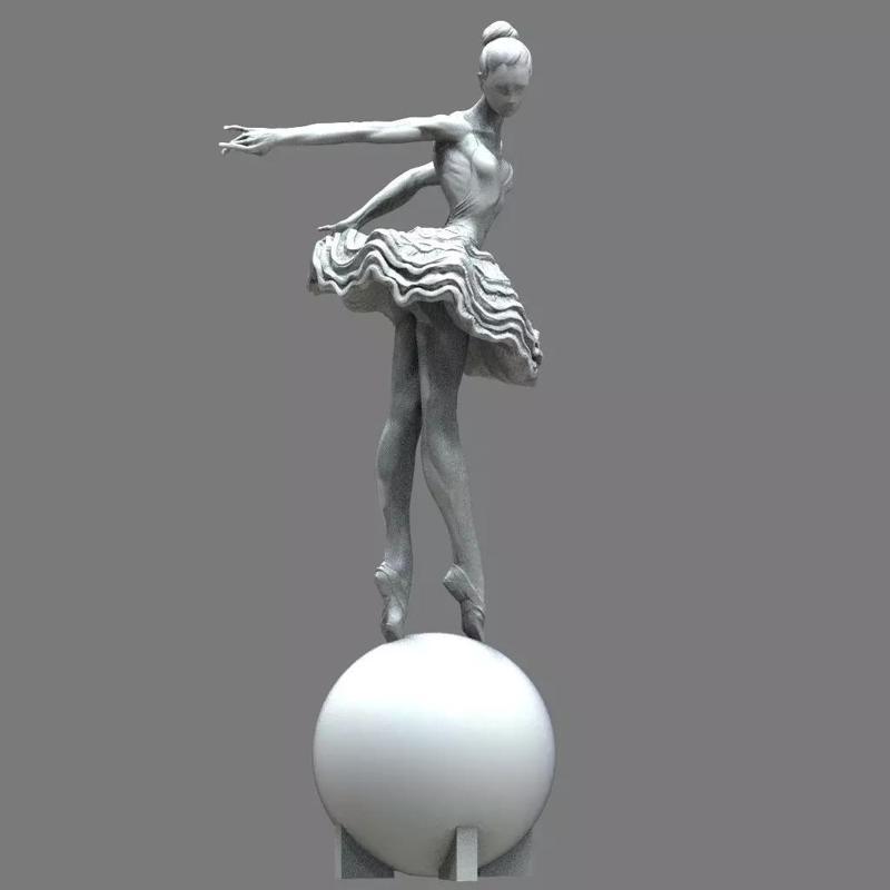 Ballerina on ball