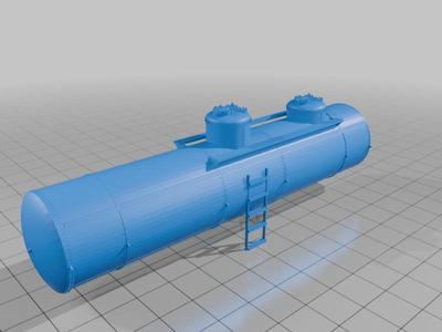 Tank car (Single and double domes) (HO scale)