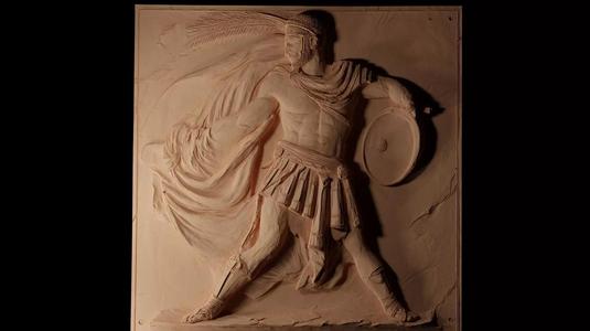 Maximus Gladiator CNC 3d Print High Relief Sand Casting