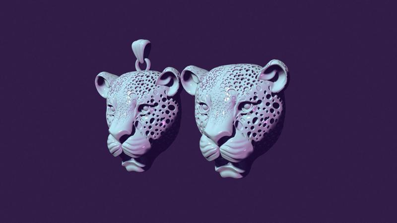 Jaguar pendant for casting
