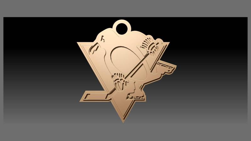 NHL pittsburgh penguins keychan shield color printable