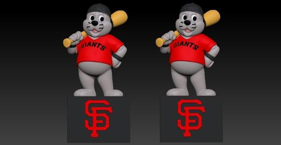 MLB - San Francisco Giants mascot statue - 3d Print