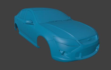 RC BODY GTF FG FORD FALCON 351 3D PRINT STL