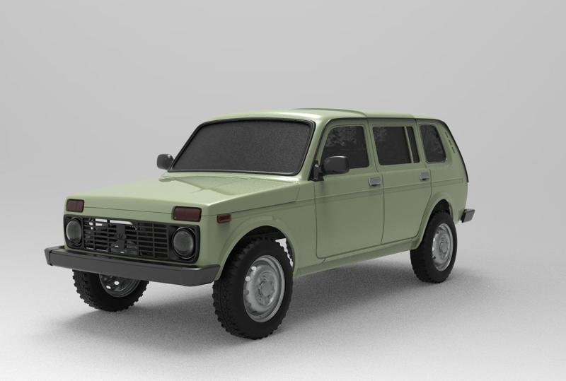 Лада Нива Lada Niva 5 Doors version for RC car model Axial, TRX4