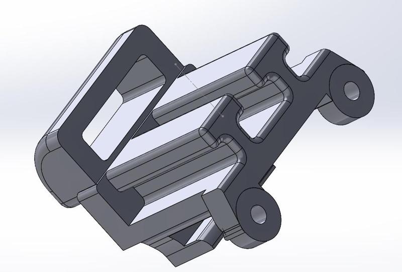 traxxas revo 1.0, 2.0 chassis connection apparatus