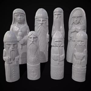 Slavic Gods Figurines 3D Print 3D Model Collection