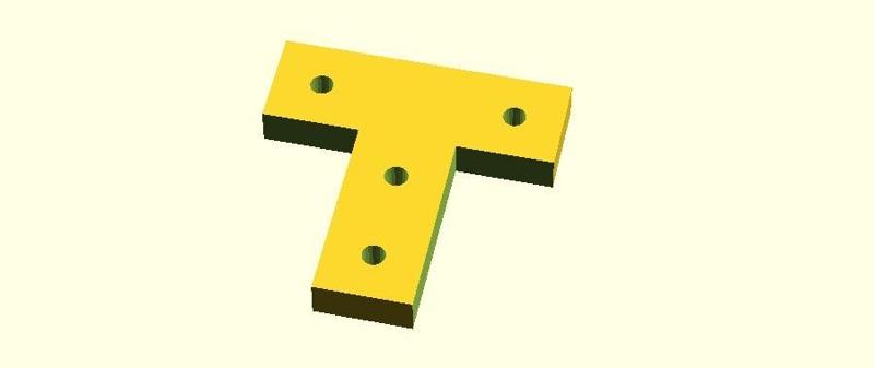 NanoBeam Printable T Plate