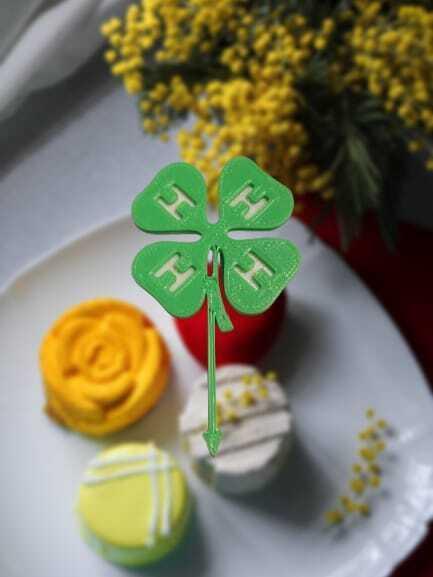 4H Cupcake Topper