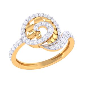 Printable 3D jewelry model of Lady diamond ring