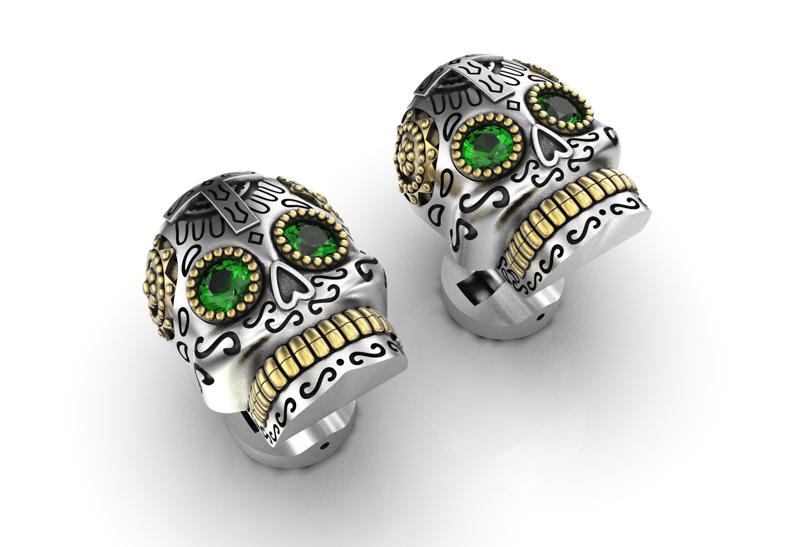 Skull Death Star Cufflinks