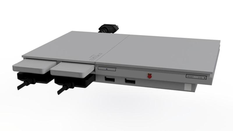 PiStation 2 Slim (Playstation 2 Case)