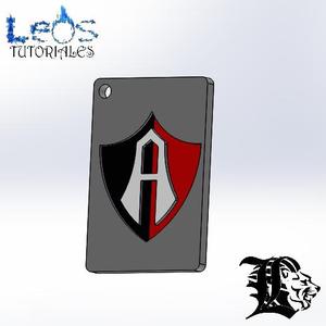 Atlas FC of Mexico keychain, Leos3D