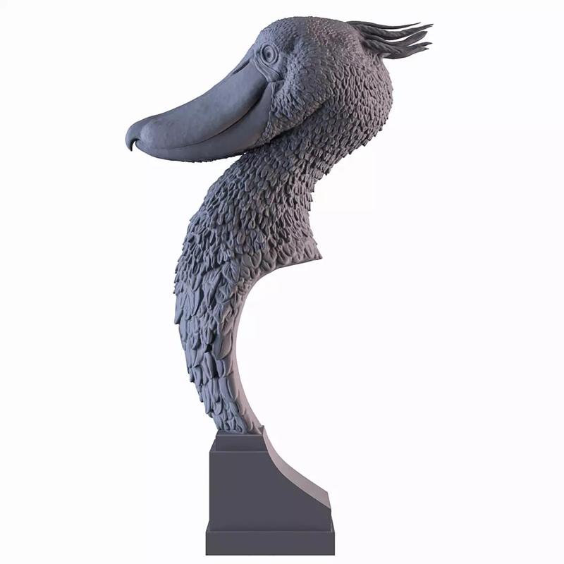 Shoebill statue of dragon