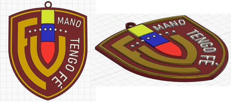 La vinotinto keychain I Have FAITH