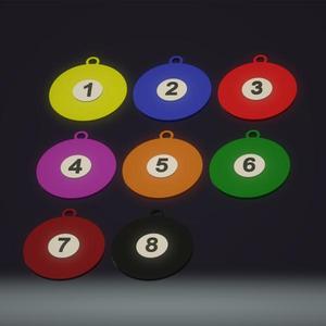 Pool Keychain - Billiards - 8 Ball