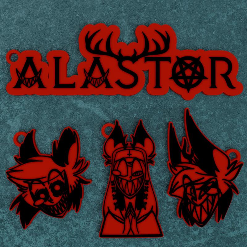 Hazbin Hotel - ALASTOR exclusive Keychain Pack