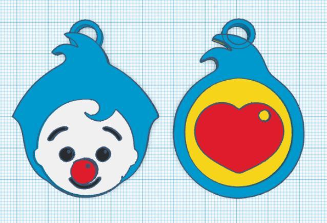 Plim Plim Clown Key Ring