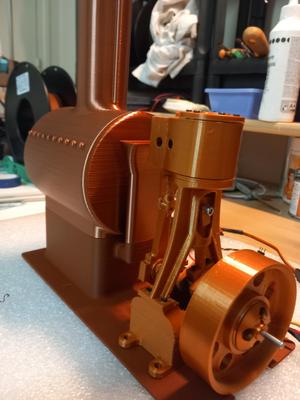 RC boat steam engine