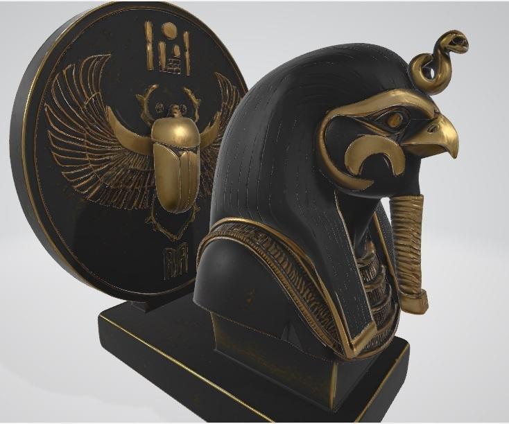 Bust of Ra - Solar God of Ancient Egypt