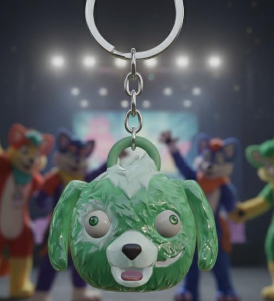 Fortnite Doggo Outfit Keychain - Fluffy & Detailed