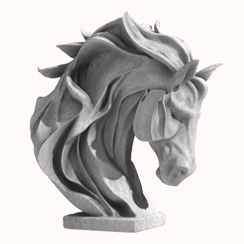 Horse Head Statue