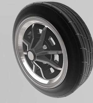 VW Sprintstar wheel and tire for 1/24 scale auto