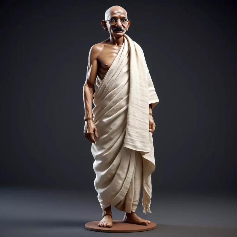 Mahatma Gandhi Statue in Traditional Dhoti
